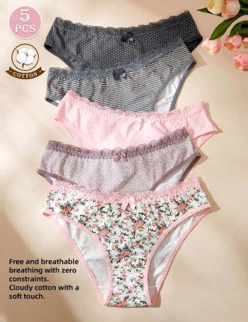 Set chiloti 5 bucati SHEIN, mix culori