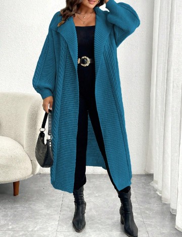 Cardigan SHEIN CURVE, albastru