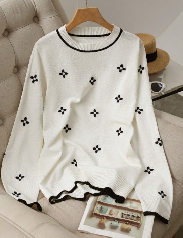 Bluza SHEIN CURVE, alb