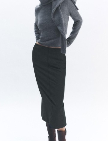 Fusta Zara, gri inchis