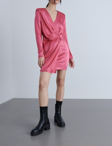 Rochie scurta Reserved, roz, 44