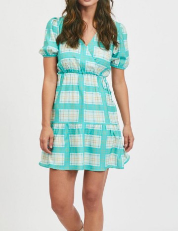 Rochie scurta Vila, turcoaz, M