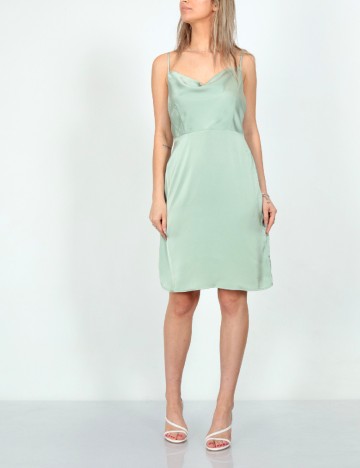 Rochie scurta Vila, verde, 40