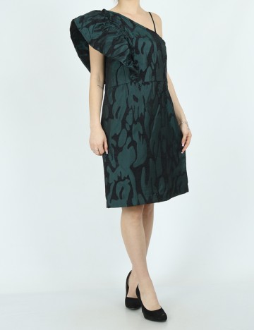 Rochie scurta Fransa, verde