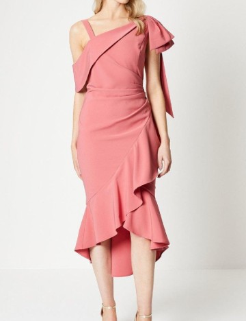 Rochie medie Coast, roz pudra