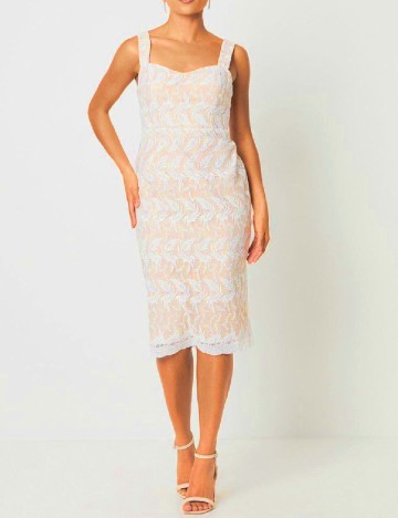 Rochie medie Coast, crem