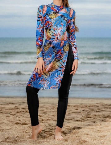 Compleu De Plaja SHEIN, albastru