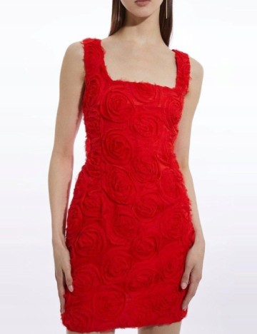 Rochie scurta Karen Millen, rosu