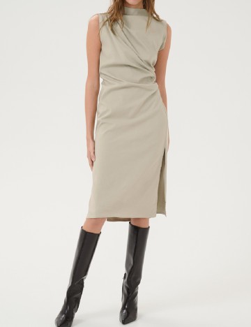 Rochie medie My Essential Wardrobe, verde