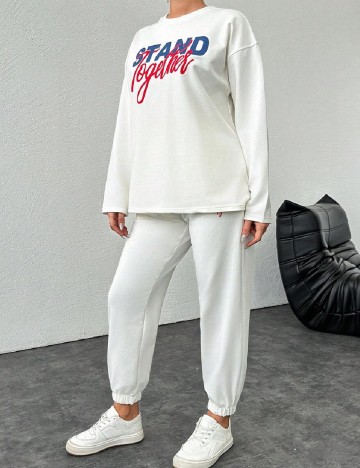 Compleu SHEIN CURVE, alb