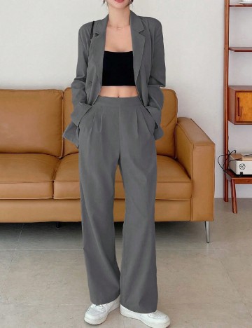 Compleu Dazy, gri inchis