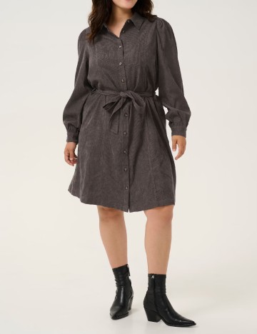 Rochie scurta Kaffe Curve, gri