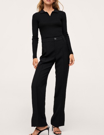 Pantaloni Mango, negru