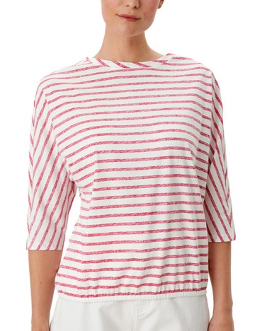 Bluza s.Oliver, alb/rosu