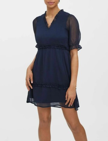 Rochie scurta Vero Moda, bleumarin