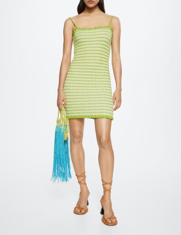 Rochie scurta Mango, verde
