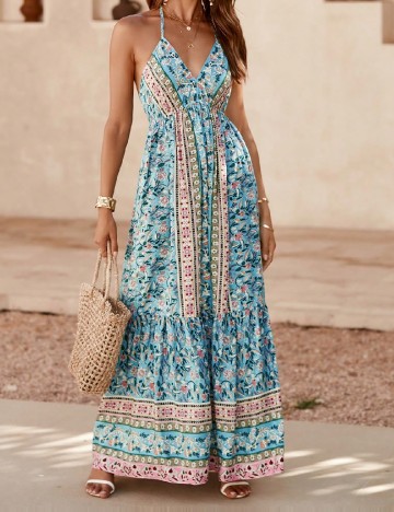 Rochie lunga SHEIN, albastru