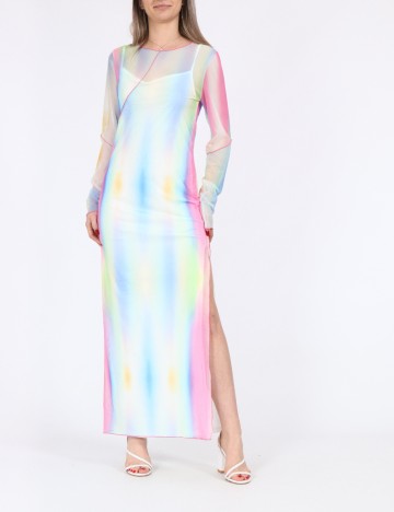 Rochie lunga Noisy May, mix culori