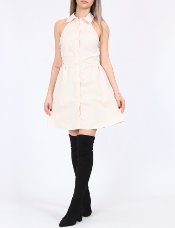 Rochie scurta SHEIN, crem