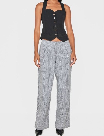 Pantaloni PrettyLittleThing, gri