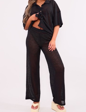 Pantaloni PrettyLittleThing, negru