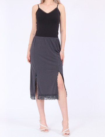 Fusta Vero Moda, gri