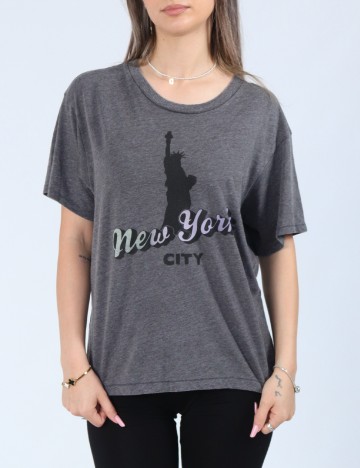 Tricou American Eagle, gri inchis