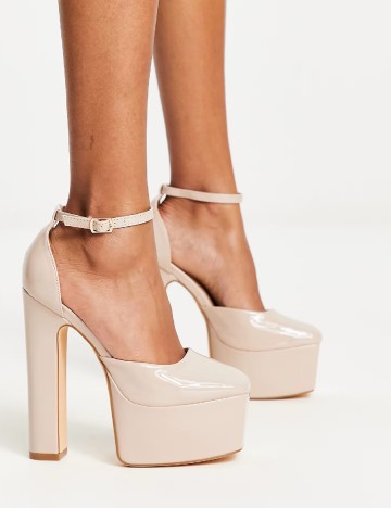 Pantofi Truffle Collection, crem