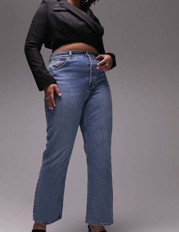 Blugi Top Shop Plus Size, albastru