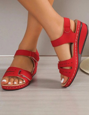 Sandale SHEIN, rosu