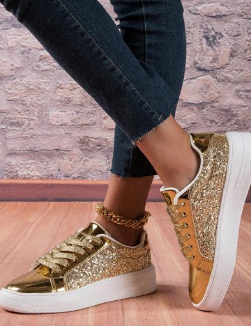 Adidasi SHEIN, auriu