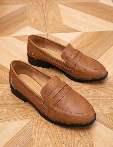 Mocasini SHEIN, maro