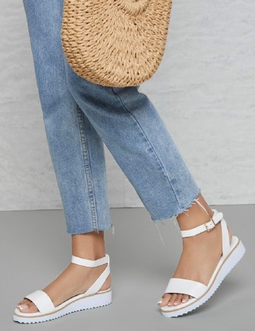 Sandale SHEIN, alb