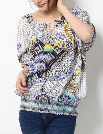 Bluza Desigual, mix culori