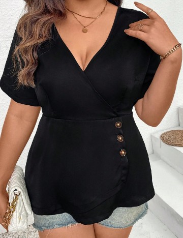 Bluza SHEIN CURVE, negru