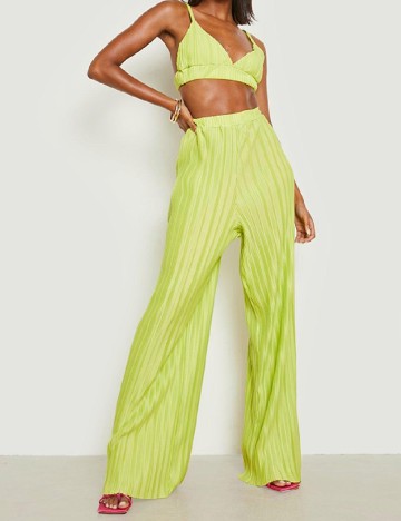 Pantaloni NAANAA, verde