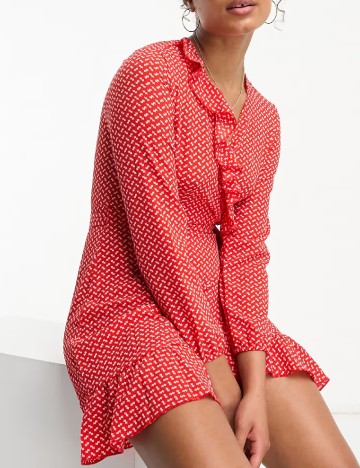 Rochie scurta Only, rosu