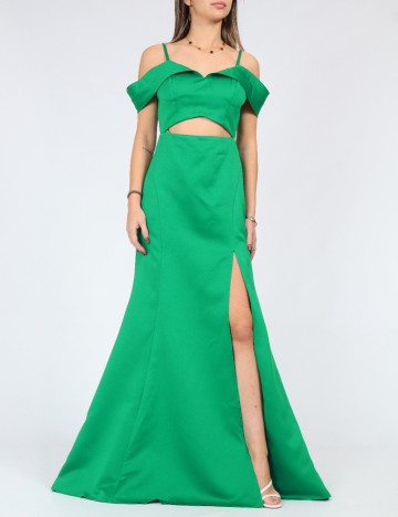 Rochie lunga Moevio, verde