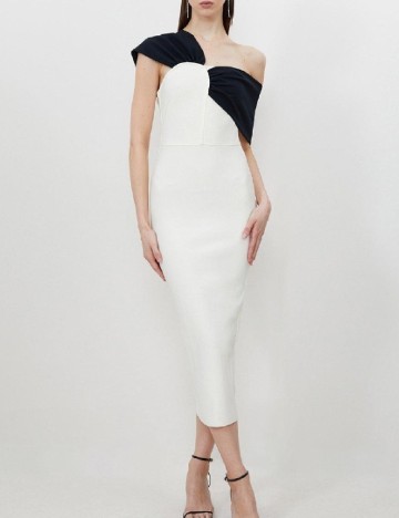 Rochie medie Karen Millen, ecru