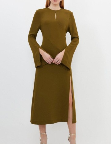 Rochie medie Karen Millen, kaki