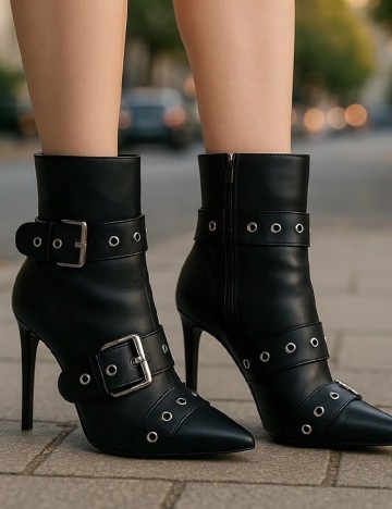 Botine PrettyLittleThing, negru