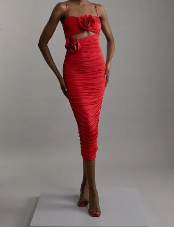 Rochie medie Karen Millen, rosu