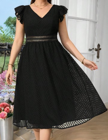 Rochie medie SHEIN CURVE, negru