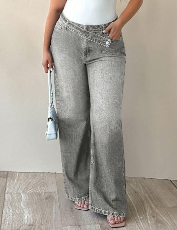 Blugi SHEIN, gri deschis