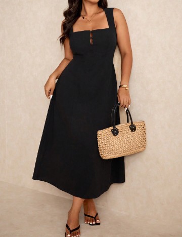Rochie medie SHEIN CURVE, negru
