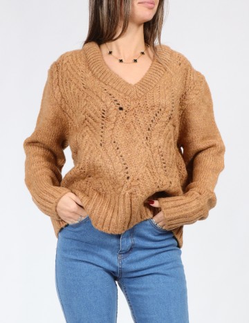 Pulover Oversize SHEIN, maro