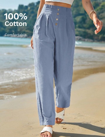 Pantaloni SHEIN, albastru