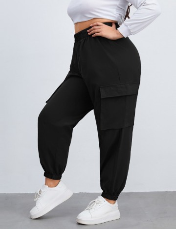 Pantaloni SHEIN CURVE, negru