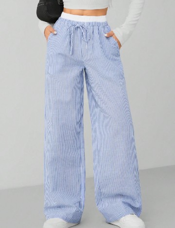 Pantaloni SHEIN, albastru