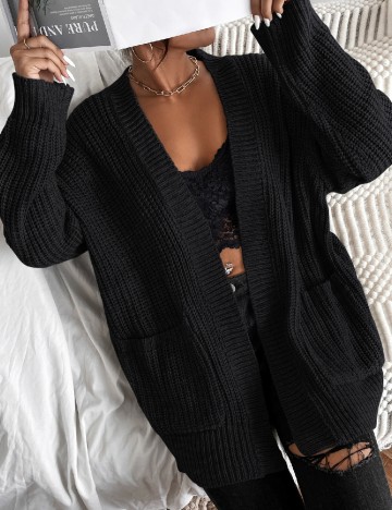 Cardigan SHEIN, negru